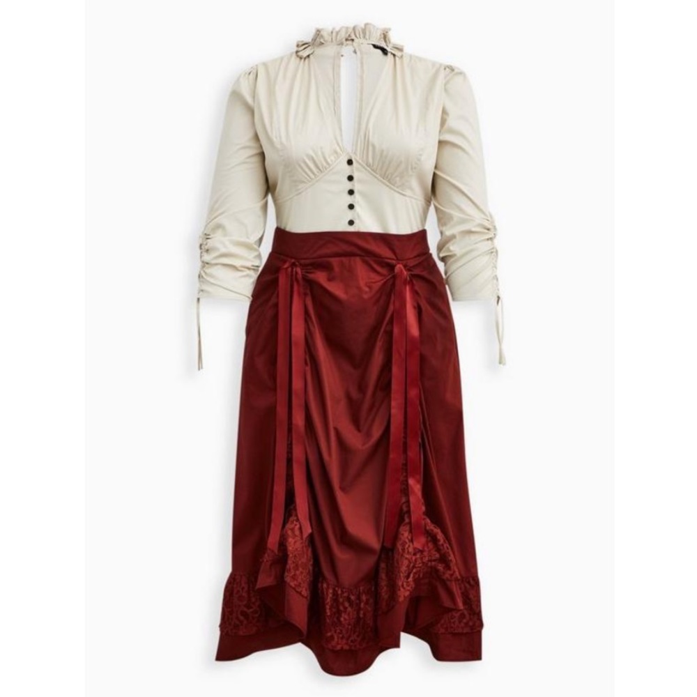 TORRID Halloween Costume Poplin Steampunk Dress